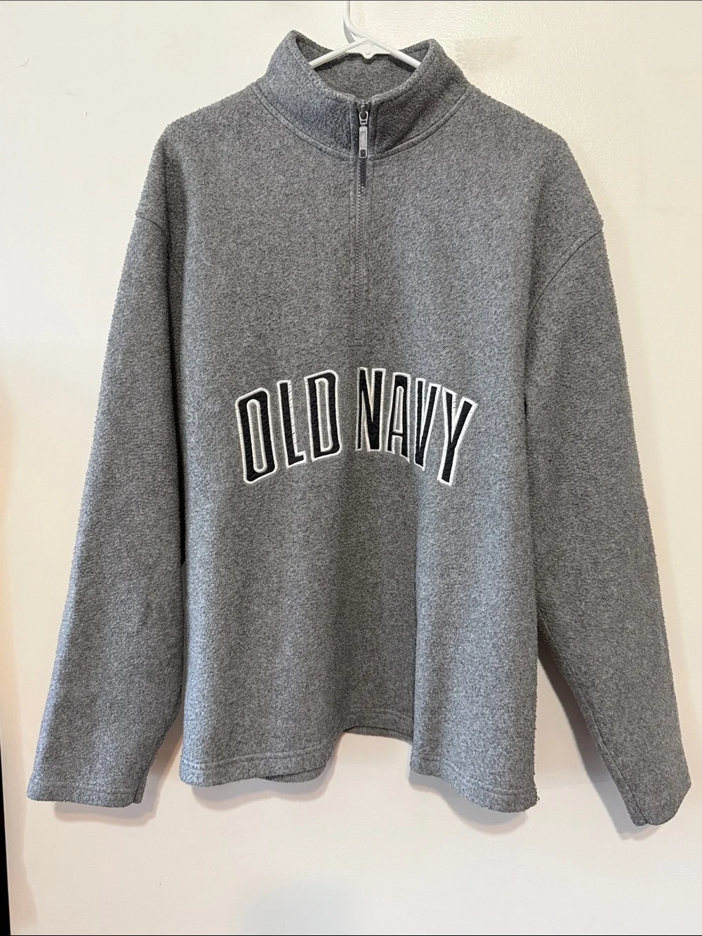 Vintage Old Navy Gray Half-Zip Pullover Sweater